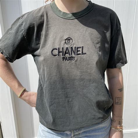 green chanel shirt|authentic Chanel shirt.